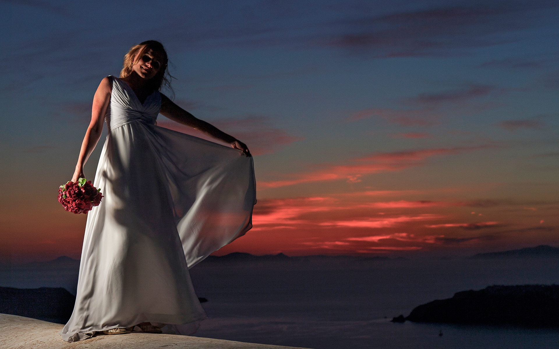 Imerovigli Santorini wedding photography & video