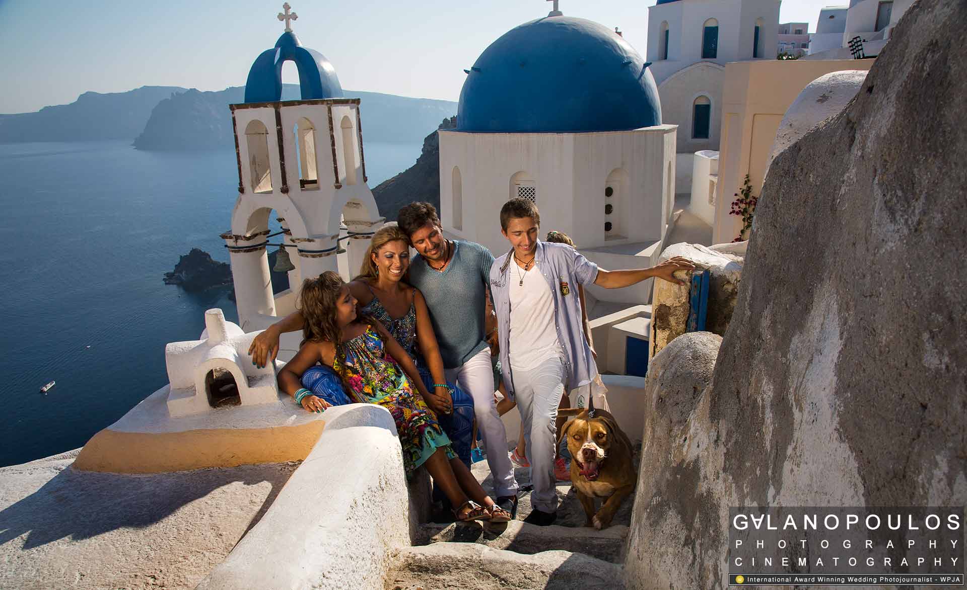 family photography Santorini