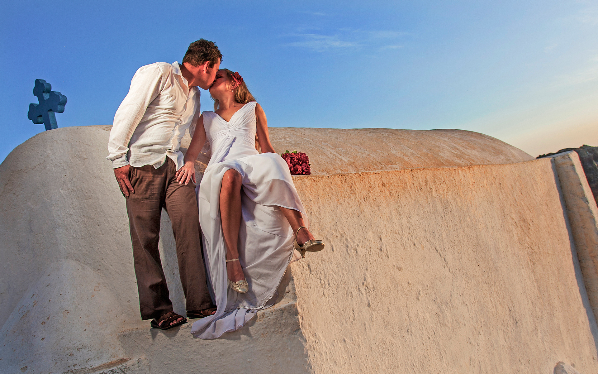 Imerovigli Santorini wedding photography & video