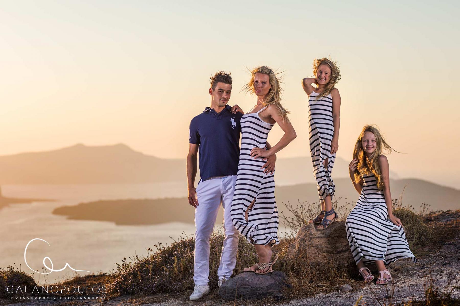 family photography Santorini