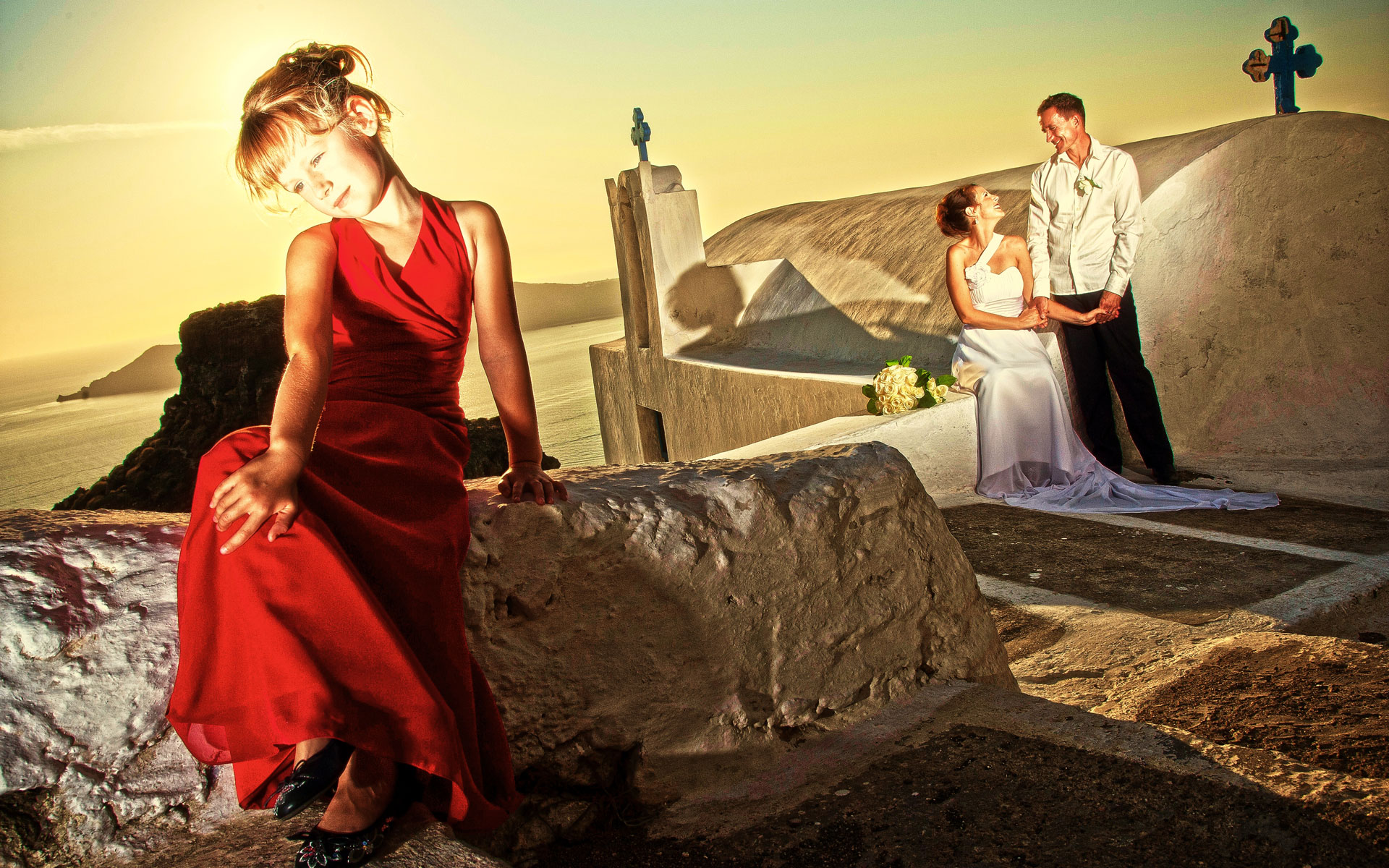 family photography Santorini