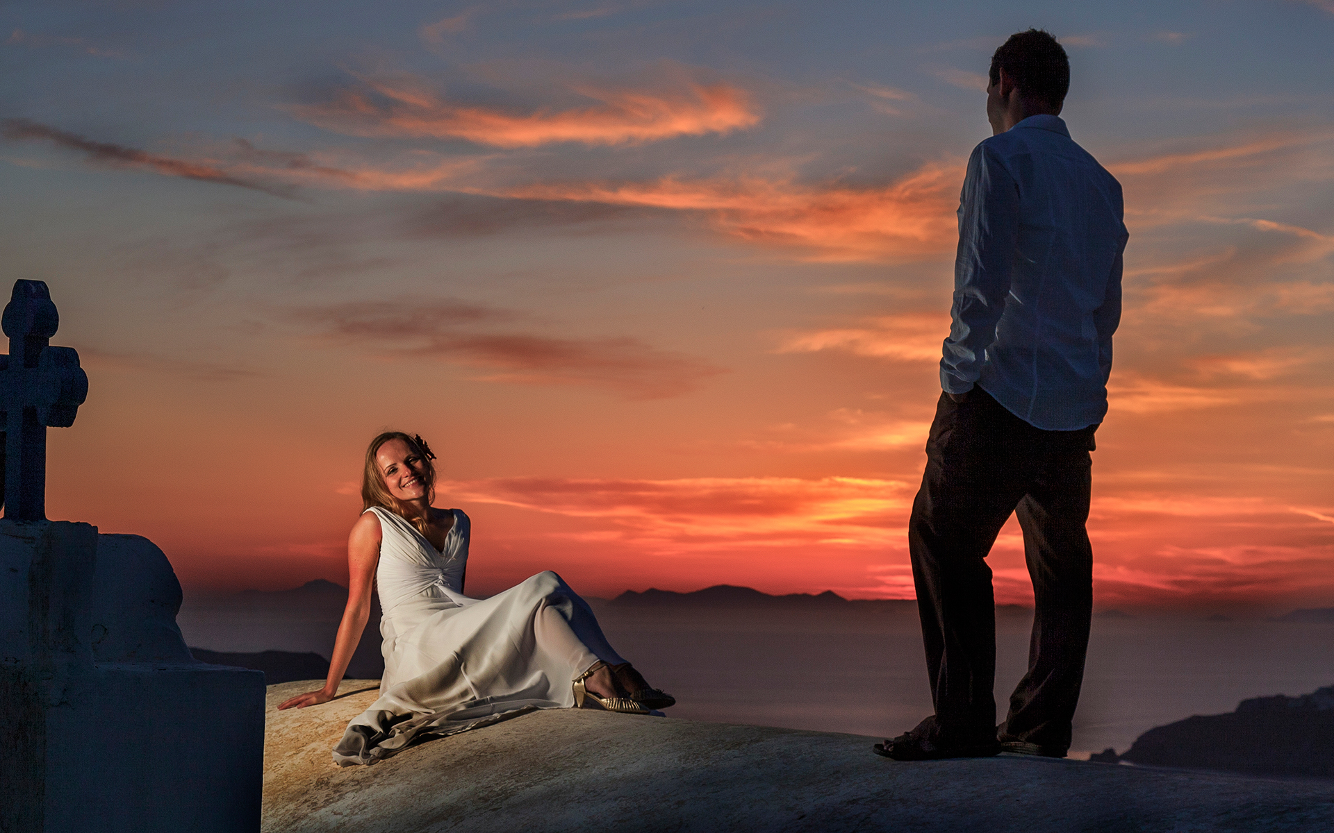 Imerovigli Santorini wedding photography & video